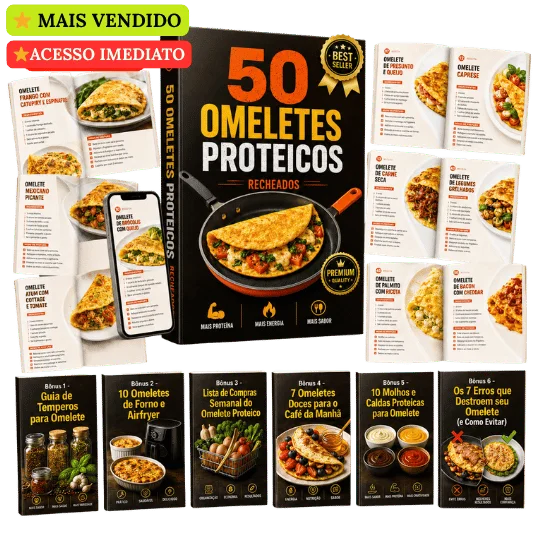 50 Omeletes Proteicos Recheados