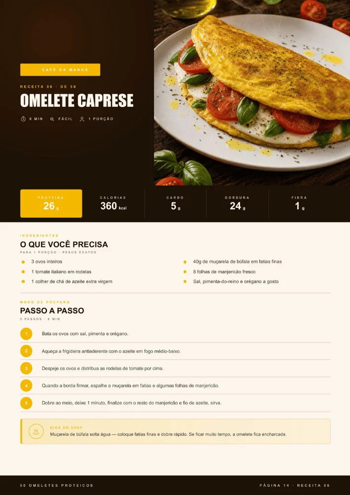 Amostra de omelete proteico recheado 5